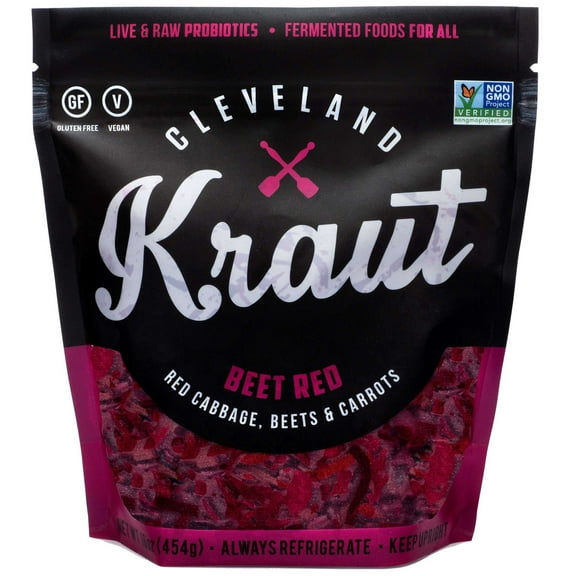 Cleveland Kraut Beet Red Sauerkraut, 16 Ounce -- 6 per case
