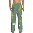 thumbnail image 3 of Haiem Cute Yoga Frogs Men's Pajama Pants Ultra Lightweight Pjs Bottoms Sleepwear Bottom Pants with Pocket Drawstring-Large, 3 of 9