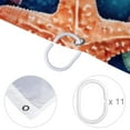 thumbnail image 4 of Starfish Waterproof Shower Curtain Set with Hooks - Printed Bathroom Decoration - Curtain Sets, 4 of 5