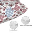 thumbnail image 3 of Goofa Abstract Floral Print Plush Throw Pillow Case, Soft Velvet with Hidden Zipper, Decorative Cushion Cover for Sofa, Bed, Car, and Home Décor-14"x20", 3 of 4