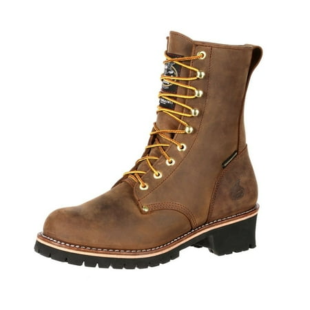 Georgia Boot Work Mens ST Waterproof Logger Insulated Brown GB00065