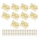 thumbnail image 1 of Uxcell Paquete de 10 Bisagras de Puerta, 4/5in (20mm) de Hierro Electrochapado para Puertas Interiores, Bisagras Mini de 90° con Tornillo [Tono Dorado], 1 of 1