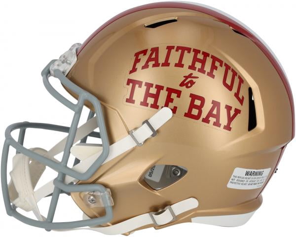 Brandon Aiyuk San Francisco 49ers Autographed Faithful to the Bay Speed Replica Helmet - Fanatics Authentic Certified