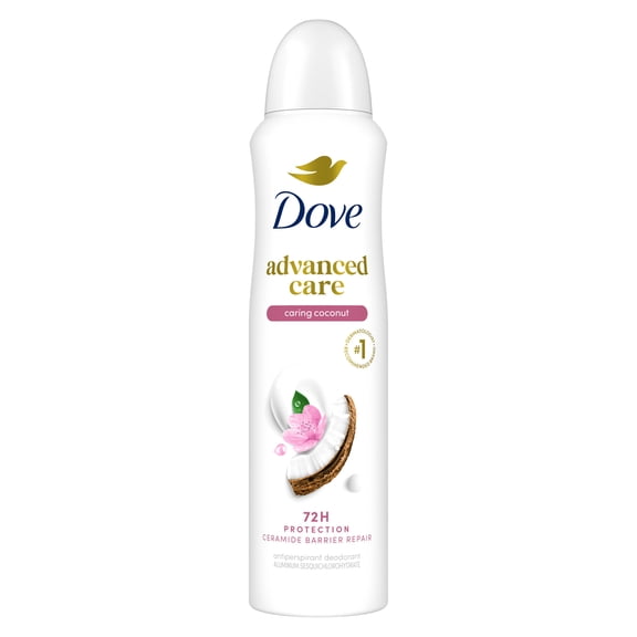 Dove Advanced Care Antiperspirant Deodorant Dry Spray Caring Coconut, 3.8 oz