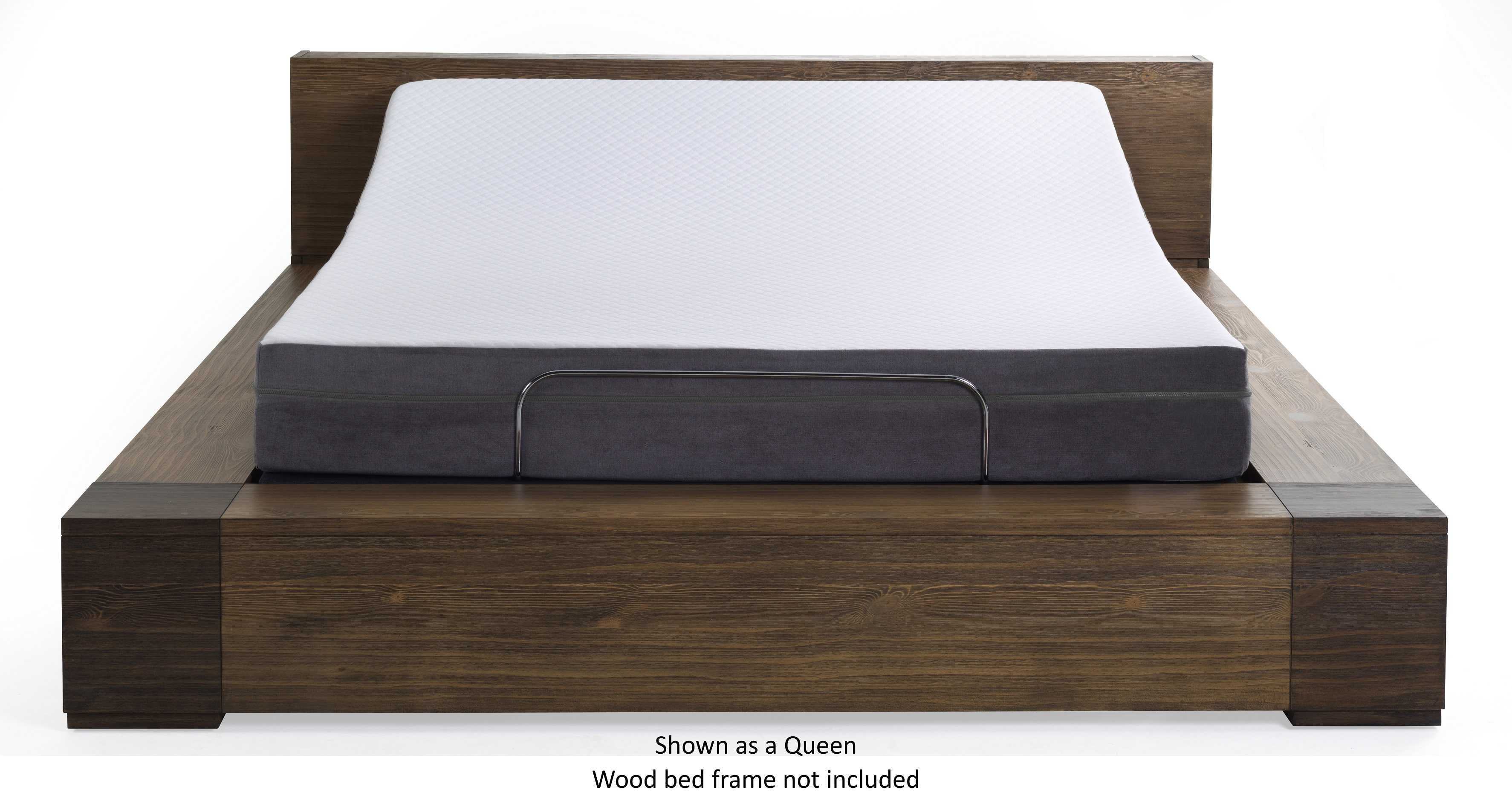 8" Firm King Split Memory Foam Mattress and Adjustable Bed Base