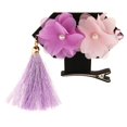 thumbnail image 1 of Niñas Princesa Flor Pinzas para El Cabello Pinzas Pinzas - Púrpura Sunnimix Pinza para el pelo con borlas para niñas y niños, 1 of 8