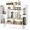 White, variant on BarefHaven Geometric Bookshelf, 3 Tier Modern Freestanding Open Bookcase with Anti-Tipping Devices & Legs, Home Office Decorative Storage Organizer Display Shelf for Living Room Study (Dark Grey)