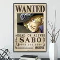 thumbnail image 3 of Póster autoadhesivo de One Piece, Orden de recompensa, Luffy, papel tapiz, figuras de Ace, Nami, decoración del hogar, pintura, Anime Zoro, arte de pared, Sanji, 3 of 5