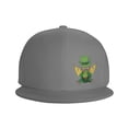 thumbnail image 2 of ZICANCN St Patrick Leprechaun Gold Baseball Caps, Trucker Hats for Men And Women, Adjustable Breathable Flat Caps, Gray, 2 of 8
