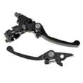 thumbnail image 2 of Hiaors Palanca De Freno De Embrague Cromada Negra Para Manillar De 0.866 In 7/8 Pulgadas 110 Cc 125 Cc 140 Cc Ttr 125 Cc Ssr Xmotos Apollo 125 Pit Dirt Bike Motocicleta, 2 of 5