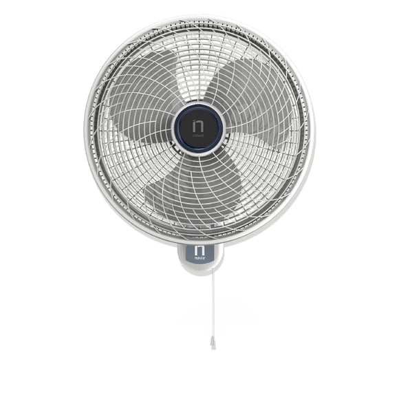 NAVIA Ventilador de Pared de 18 Pulgadas M018P | 3 velocidades | Fácil Montaje | Silencioso | Cabezal inclinable y oscilacion horizontal