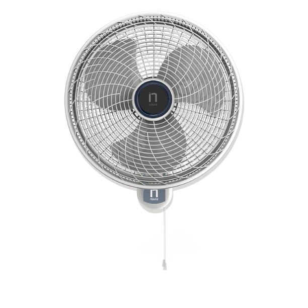 NAVIA Ventilador de Pared de 18 Pulgadas M018P | 3 velocidades | Fácil Montaje | Silencioso | Cabezal inclinable y oscilacion horizontal