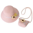 thumbnail image 1 of 56-58 cm circunferencia del sombrero sombrero de sol de verano para mujer sombrero de paja ala grande sombrero de sol protector solar sombrero de playa y conjunto de bolsa de paja, 1 of 5
