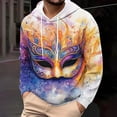 thumbnail image 5 of Men Fashion Pockets Long Sleeve Printing Hooded Sweatshirts Blouse, 5 of 5