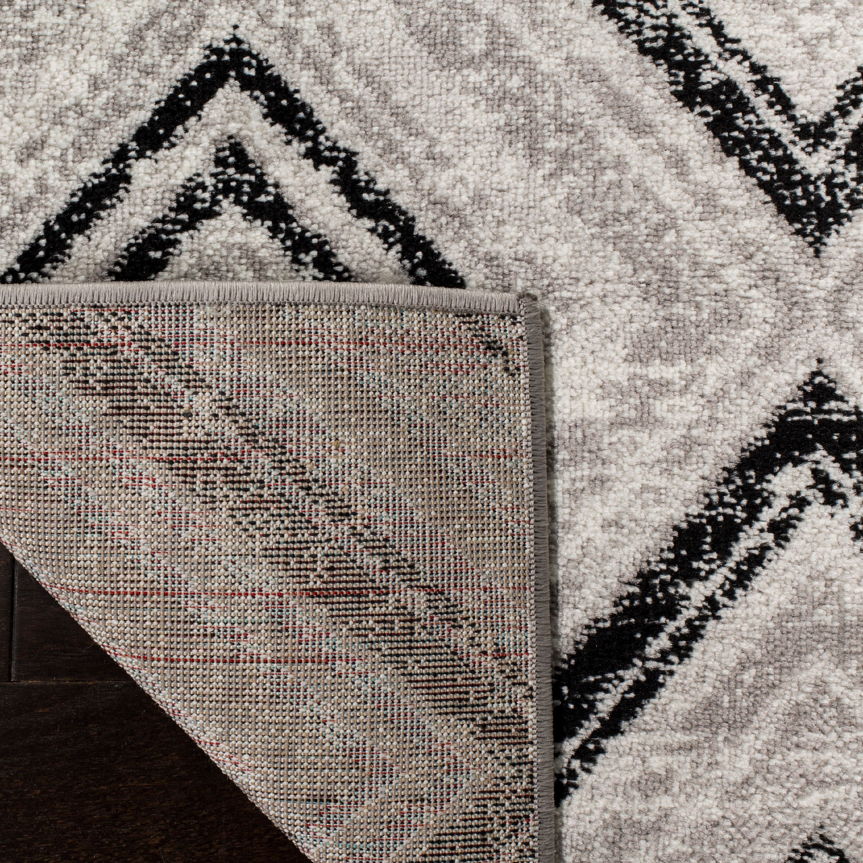 SAFAVIEH Skyler Cuthbert Geometric Area Rug, Grey/Black, 8' x 10'