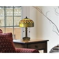 thumbnail image 2 of 19.5" Vintage Style Tiffany-Style Table Lamp with Shade, 2 of 2