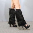thumbnail image 2 of Tianrui Faux Fur Leg Warmer Plush Long Leg Boot Cuffs Cover zhangyuxiang LED, 2 of 2