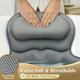 thumbnail image 4 of 1pc Luxury Bath Pillow with 3D Air Mesh & Secure Suction | Neck/Back Support, Machine Washable, Home/Spa Use, 4 of 8