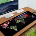thumbnail image 3 of .x BAT Shadow Rubber Stitched Edges Extended Large Gaming Mouse Pad Office Keyboard Mouse Mat, 3 of 7