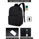 thumbnail image 2 of Mochila escolar ligera SUPACOOL con estuche para lápices, color negro, 2 of 7