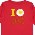 thumbnail image 4 of Inktastic I Love Bacon and Eggs Boys or Girls Long Sleeve Toddler T-Shirt, 4 of 5