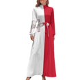 thumbnail image 2 of Vestido largo con bandera de Malta, vestidos de manga larga, vestidos africanos para mujer, vestidos formales para ocasiones especiales, vestidos de verano para mujer, 2 of 5
