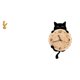thumbnail image 1 of Reloj de pared con figura de pollo de resina, silencioso, sin , ideal para dormitorio, sala de estar, oficina o escritorio. Perfecto para regala, 1 of 8