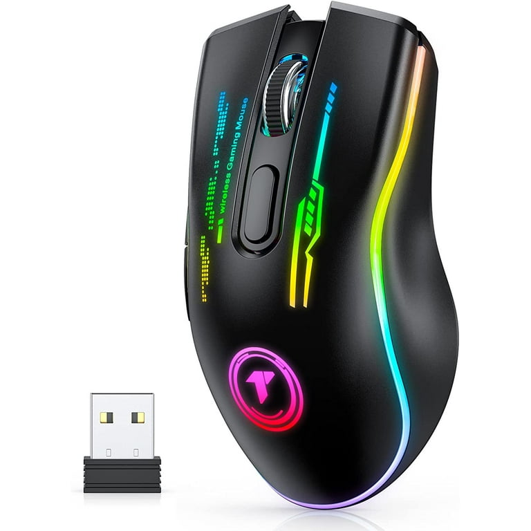 RPM Euro Games Wireless Gaming Mouse 2.4 Ghz Connect, 3200 DPI, RGB  Backlit