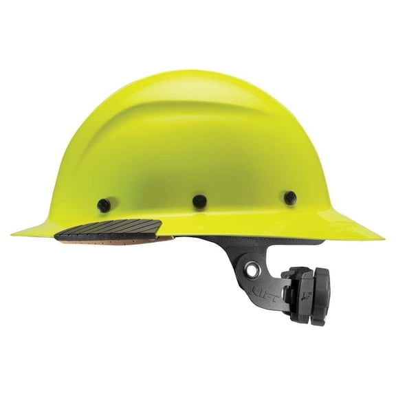 Lift Safety HDF-18HV DAX HiVis Yellow Full Brim Hard Hat with Ratchet Suspension