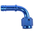 thumbnail image 2 of JEGS AN to 90-Degree Hose Barb  Adapter Fitting [-6 AN Female to 3/8 in. I.D. Hose, Blue], 2 of 6