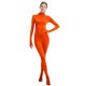 thumbnail image 1 of Elegante blusa de seda color leche para mujer, ajustada, de manga larga, color liso, temática cinematográfica popular, para jóvenes de 18 a 24 años., 1 of 5