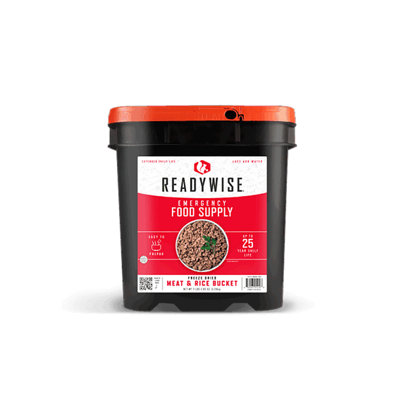 ReadyWise Freeze Dried Meat & Rice Survival Bucket