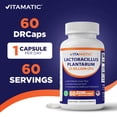thumbnail image 3 of Vitamatic Lactobacillus Plantarum - 20 Billion per DR Capsule - 60 Count - Digestive Support - Made with Prebiotic Inulin Fiber, 3 of 10