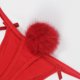 thumbnail image 2 of Gibobby Panty sexy Ajuste de lana de Navidad para mujer Tanga sexy Multicolor Tallas múltiples Cómoda Ropa interior de cintura(Rojo， S), 2 of 3