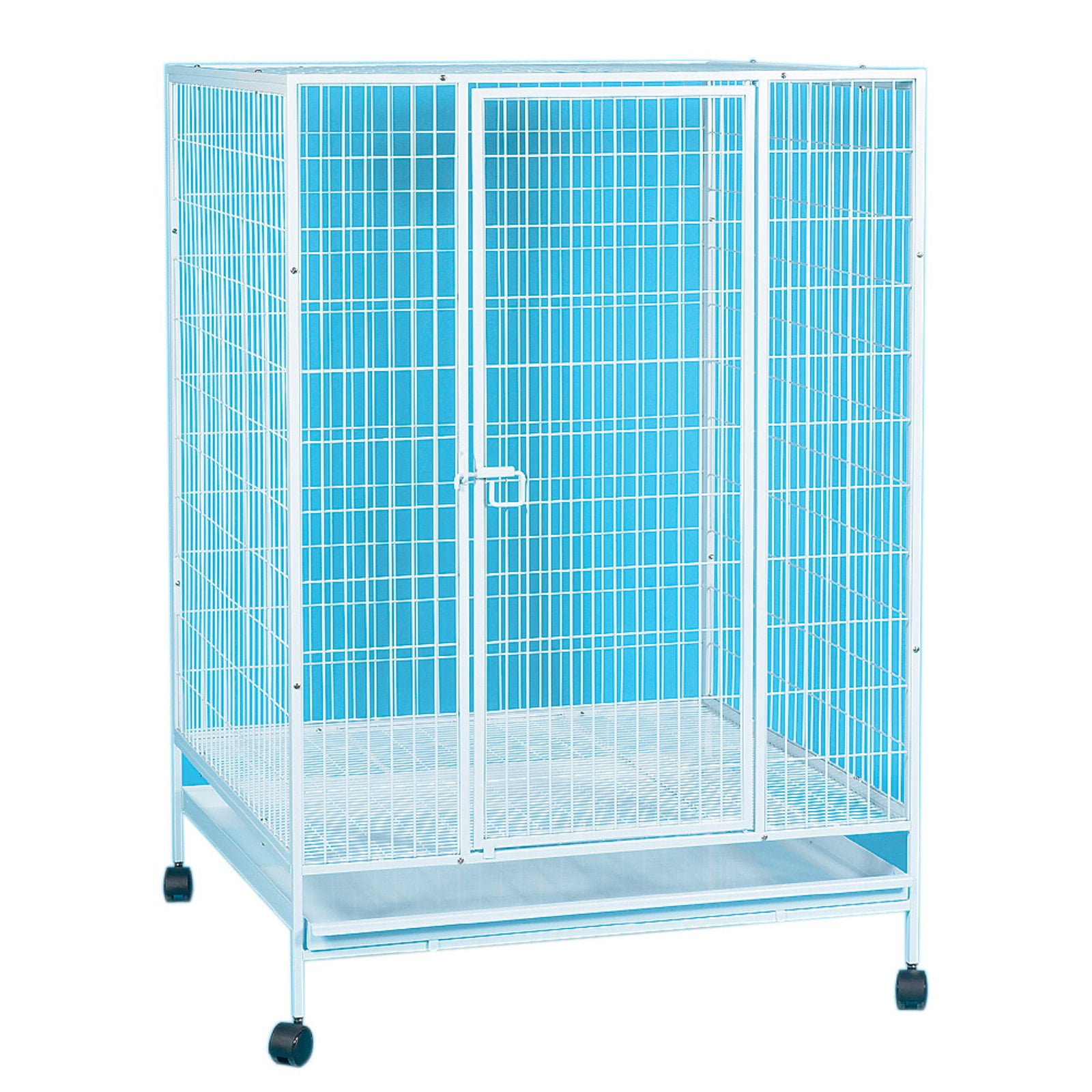 YML Small Animal Cage with Wire Bottom Grate and Plastic Tray Walmart