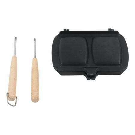 

Sandwich Pan Double Sided Frying Pan Nonstick Sandwich Panini Maker with Removable Handles