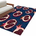 thumbnail image 2 of 3'x5' Area Rugs, Red Blue Fruit Indoor Outdoor Area Rug for Living Room Bedroom, Summer Fruits Geometric Art Washable Bathroom Rugs Kitchen Floor Carpet Mats Home Decor Aesthetic, 2 of 8
