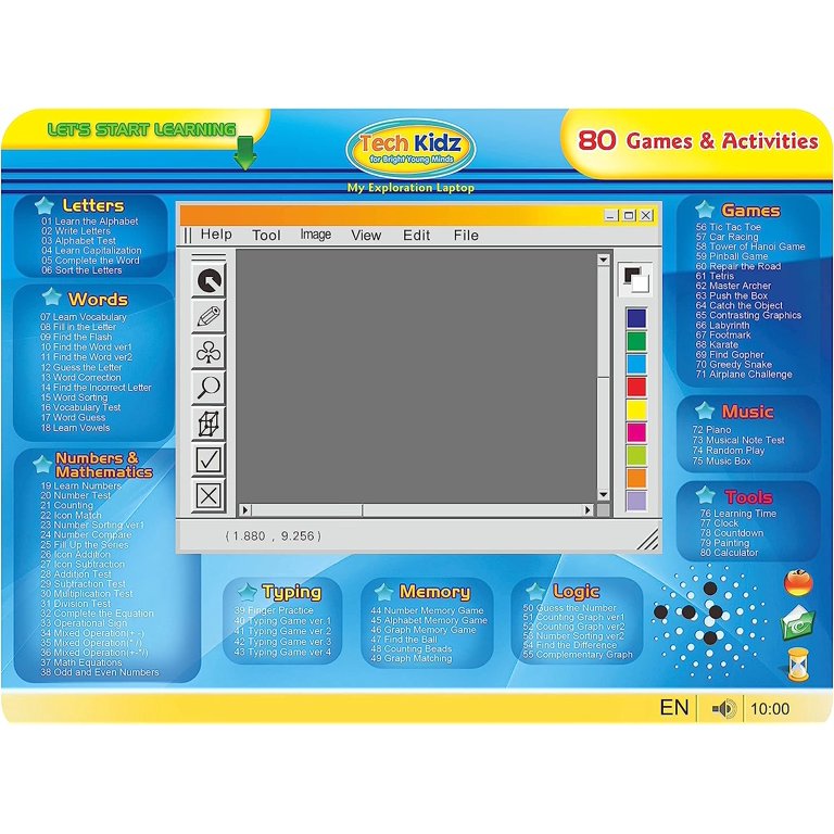 VTech Genio My First Laptop, Silver, Educational Laptop for Kids with 80+  Activities and Games, Kids Laptop with Art Studio and Revision Tools