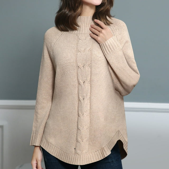 Suéter de cuello redondo para mujer, blusas casuales con bloques de color, top de manga larga con cuello redondo, tops para mujer