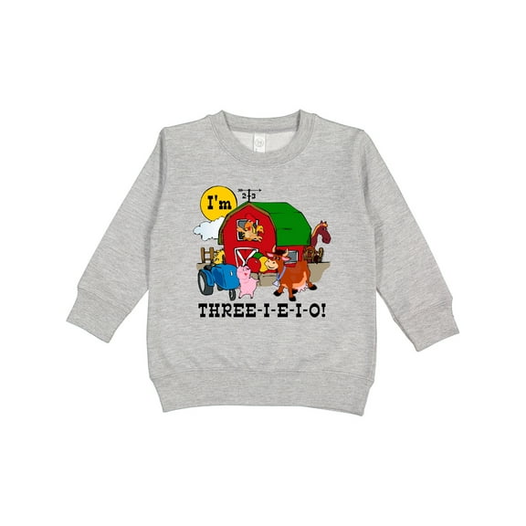 Inktastic Three-i-e-i-o Toddler Sweatshirt