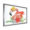 thumbnail image 2 of Designart Christmas Lama Ready For Santa II Tropical Framed Wall Art, 2 of 4