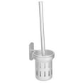 thumbnail image 3 of Cleaner Household Space Aluminum Wall Mounted Toilet Brush Set Bathroom Cleaning Kit Accessory Silver, 3 of 8