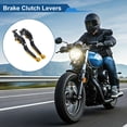 thumbnail image 2 of Palancas de freno y embrague cortas/largas únicas para KTM 390 Duke 19-23, palanca de freno ajustable en 6 posiciones, aleación de aluminio, mango negro con extremo dorado, 2 of 7
