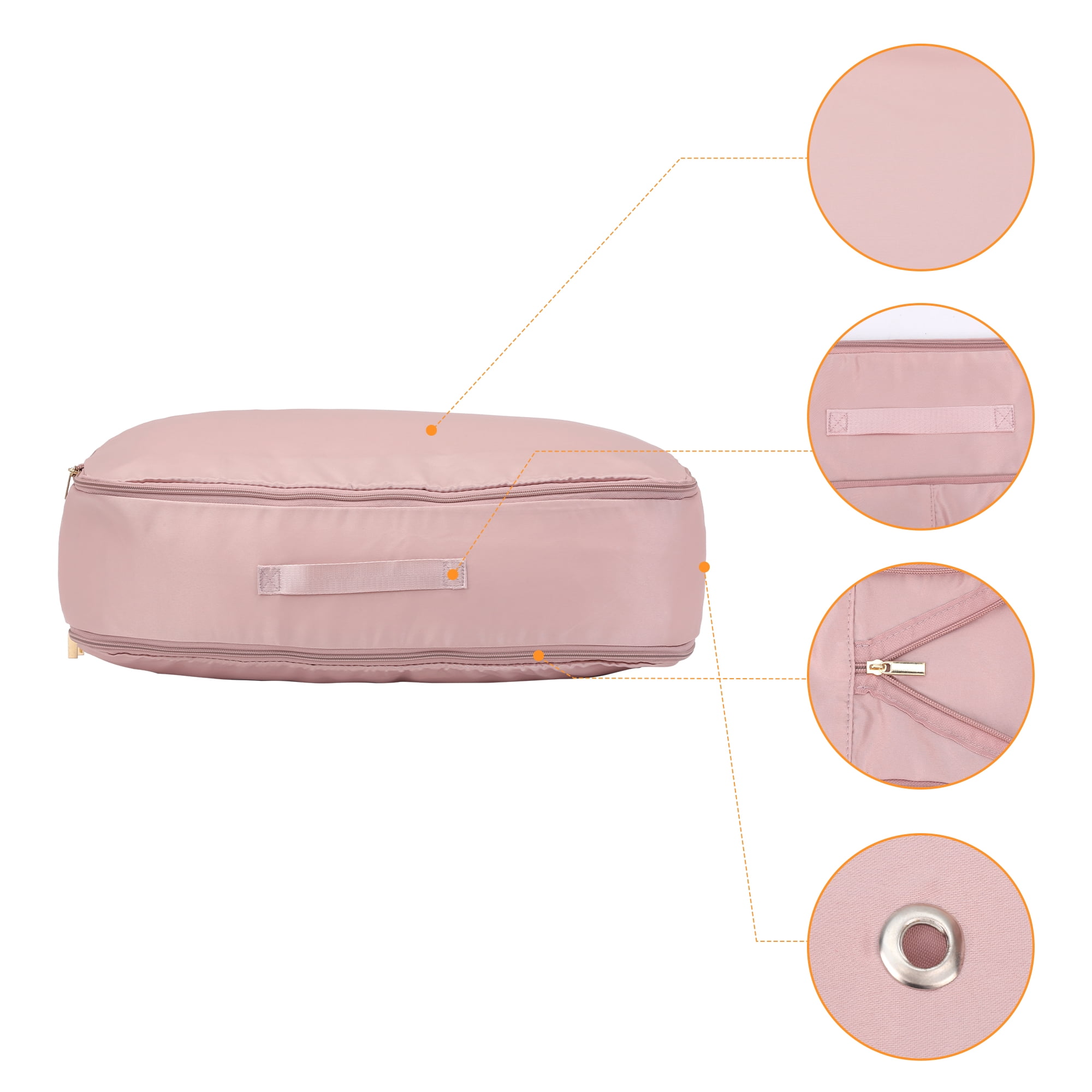 Unique Bargains 1 Pack Clothes Storage Bags Moving Bags Pink 21*16.5*12in