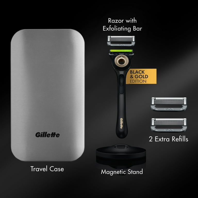 Gillette Labs with Exfoliating Bar Men's Manual Razor Gold