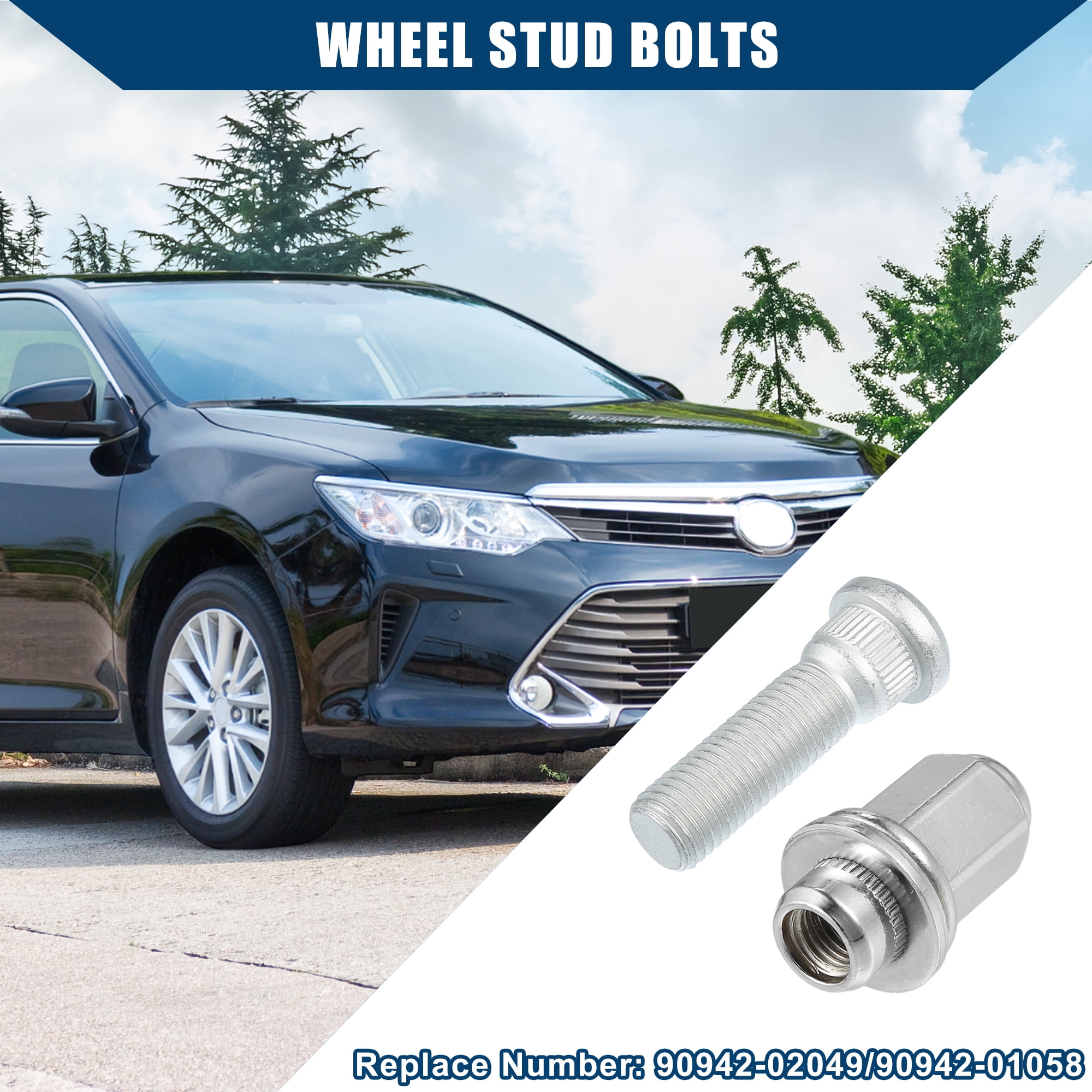 Unique Bargains M12-1.5 Wheel Stud Bolts for Toyota for Scion / Alloy Steel