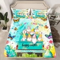 thumbnail image 2 of Feelyou Funny Spring Gnome Bed Sheets for Child, Dreamy Butterfly Floral King Sheets, Easter Egg Sheet Set, Breathable Home Decor, 4pcs, 2 of 7