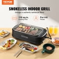 thumbnail image 2 of Parrilla interior sin humo VEVOR 1500 W 110 pulgadas cuadradas temperatura ajustable, 2 of 9