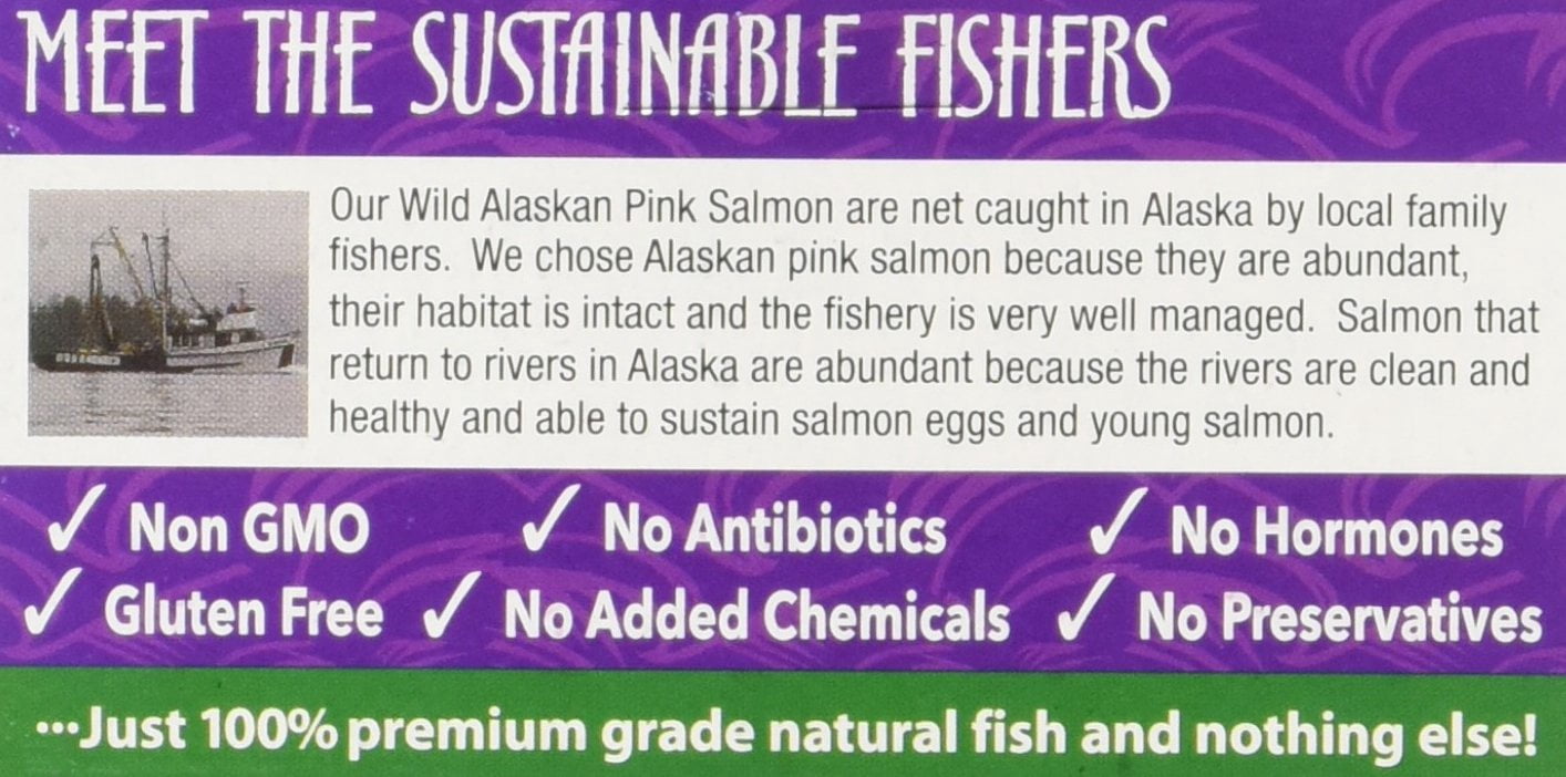 Henry & Lisa's Wilk Alaskan Pink Salmon, 6 oz (Pack of 12)