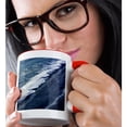thumbnail image 2 of 3drose, Reynisfjara Black Sand Beach, Iceland. Black Obsidian Sand., 15oz Two-tone Red Mug, 2 of 6